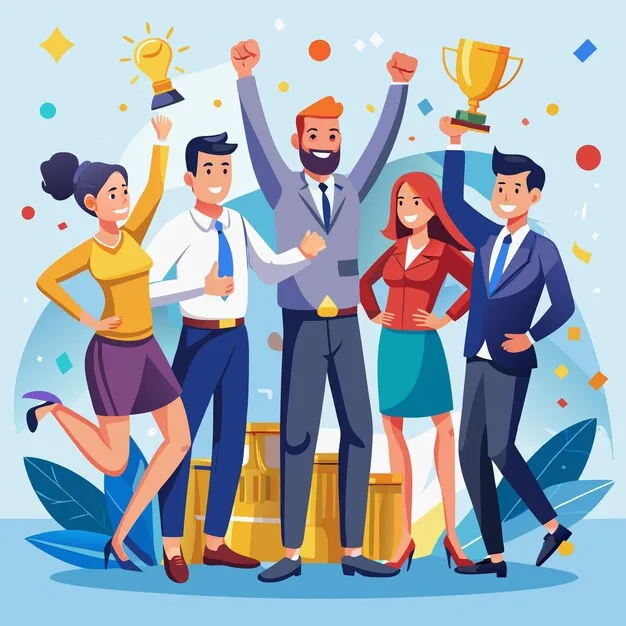 Digital Marketing Ethiopia business team celebrating succes